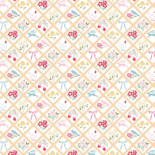Rosy Cheeks Bon Jour Yellow RC25246 Patchwork Fabric 