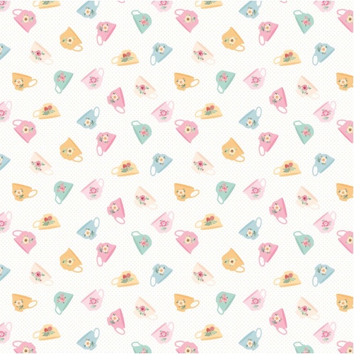Rosy Cheeks Good Morning White RC25252 Patchwork Fabric 