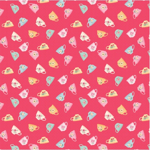 Rosy Cheeks Good Morning Red RC25254 Patchwork Fabric 