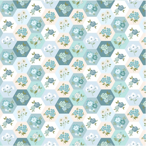 Rosy Cheeks Good Day Blue RC25259 Patchwork Fabric 