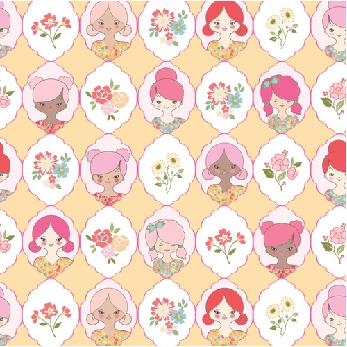 Rosy Cheeks Mornin' Yellow RC25261 Patchwork Fabric 