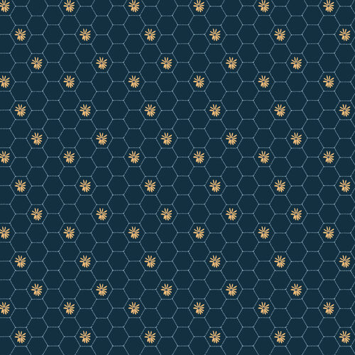 Sunshine & Chamomile Honeycomb Navy SC23511