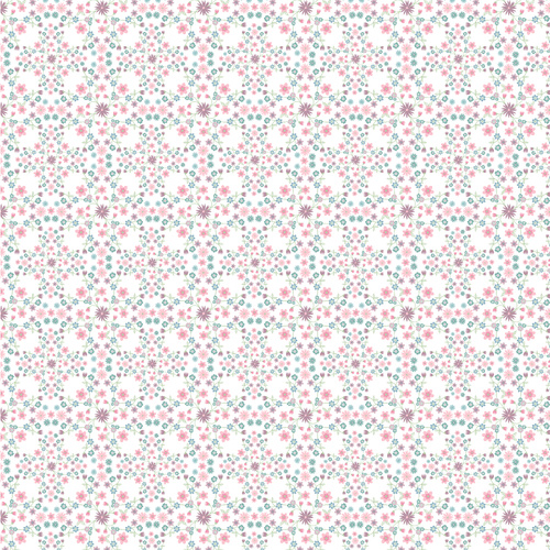 Le Petit Escargot Blooms & Vines White SL26413 Quilting Fabric
