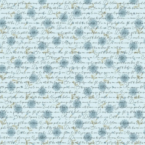 Stolen Moments Chanter Bleu SM25308 Quilting Fabric