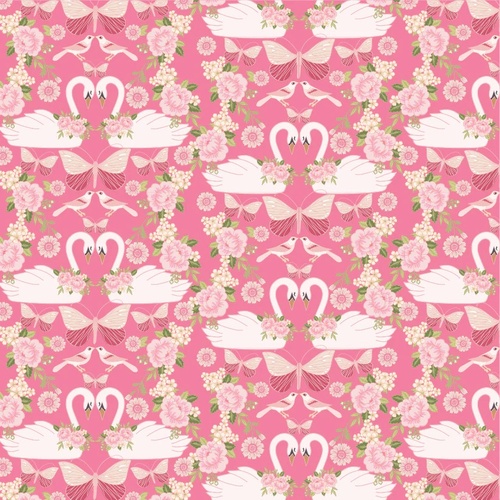 Stolen Moments Swan Song Rose SM25309 Quilting Fabric