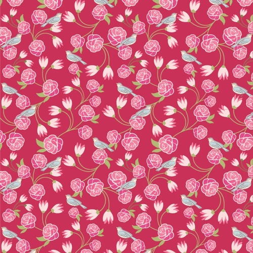 Stolen Moments Vintage Vine Rose SM25315 Quilting Fabric