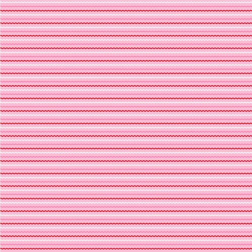 Smitten Chicken Ric Rac Stripe Pink SN251112 Quilting Fabric