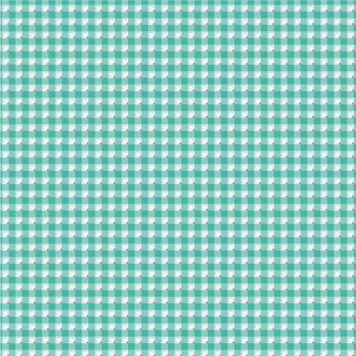 Smitten Chicken Check-A-Roo Gingham Aqua SN251117 Quilting Fabric
