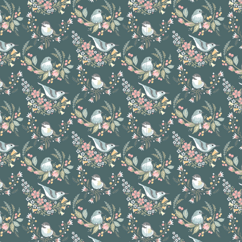Songbird Serenade Meadow Nests Teal SS23620