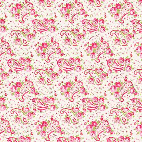 Posie Paisley TW09-Cream Patchwork Fabric