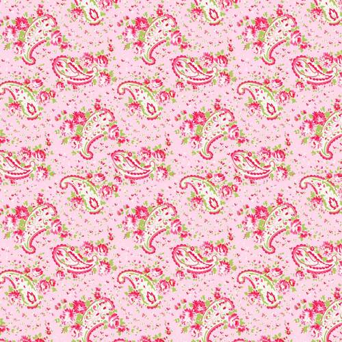 Posie Paisley TW09-Pink Patchwork Fabric