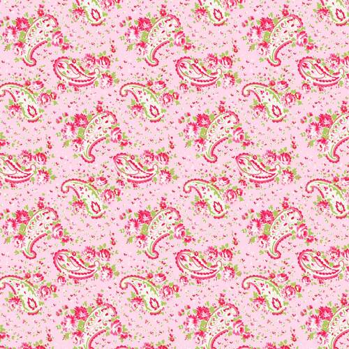 Posie Paisley TW09-Pink Patchwork Fabric