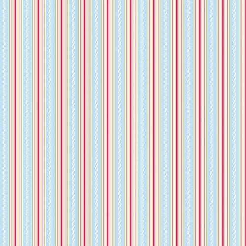 Posie Stripe TW10-Blue Patchwork Fabric