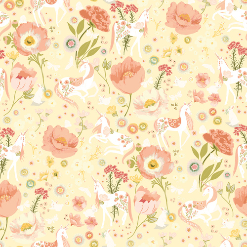 Unicorn Dreams Dreamland Sunshine UD25703 Quilting Fabric 