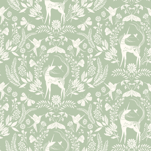Unicorn Dreams Enchanted Mint UD25708 Quilting Fabric 