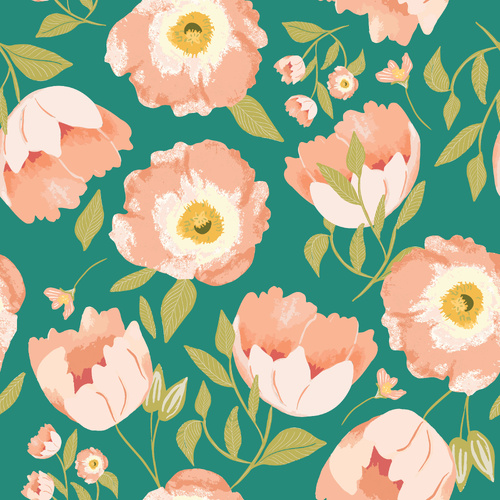 Unicorn Dreams Fanciful Emerald UD25717 Quilting Fabric 