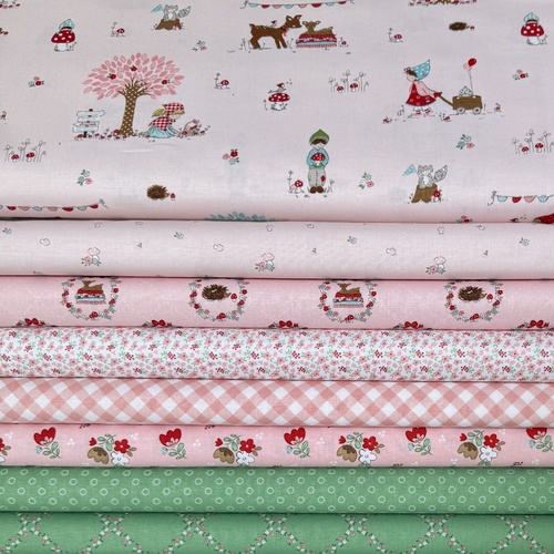 Whimsical Woodland Pink & Green 8 Piece Special Bundle