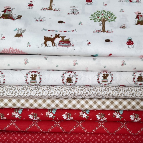 Whimsical Woodland White & Red 8 Piece Special Bundle