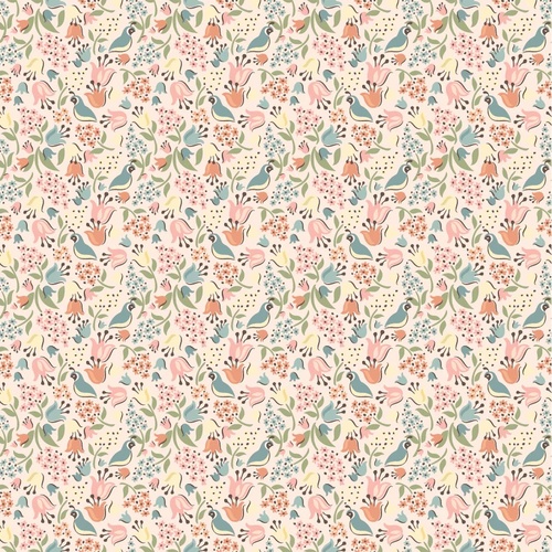 Wildwood Dwellings Quail Hollow Blush WW25105 Quilting Fabric 