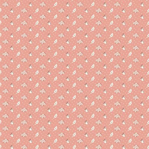 Wildwood Dwellings Vintage Apron Coral WW25111 Quilting Fabric 
