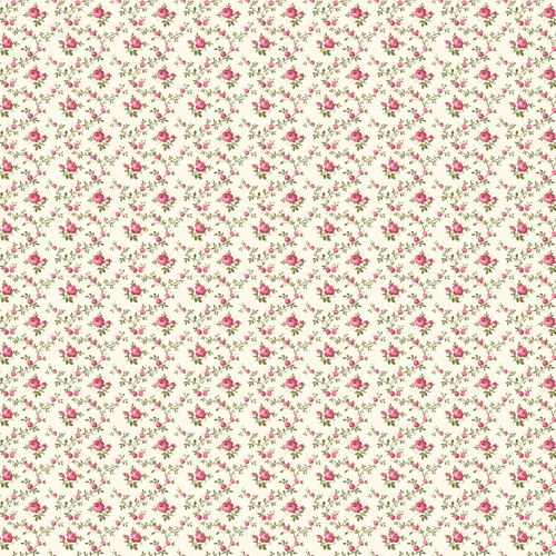 French Roses TrellisY3982-2 Light Cream Quilting Fabric