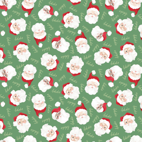 Santa Paws Santas Green Y4430-21 Quilting Fabric