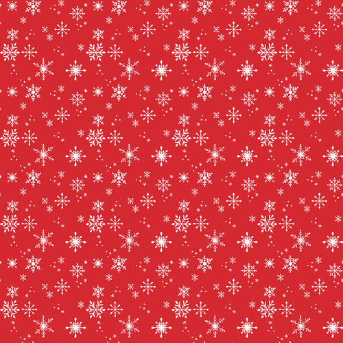 Santa Paws Snowflakes Lt Red Y4435-4 Quilting Fabric
