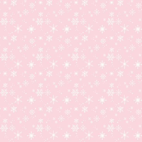 Santa Paws Snowflakes Pink Y4435-42 Quilting Fabric