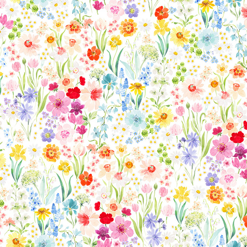 Spring Cheer Y4690-55 Garden Multi Quilting Fabric 
