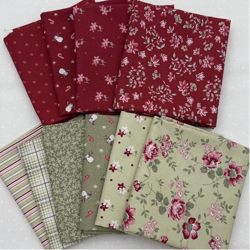 A Very Sweet Christmas Poinsettia Leaf 10 Piece Special Bundle