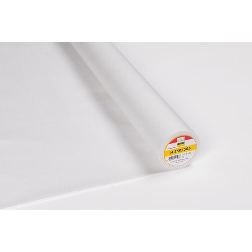 Vlieseline White - Firm iron-on interlining - 90cm wide. Sold per 1/2m