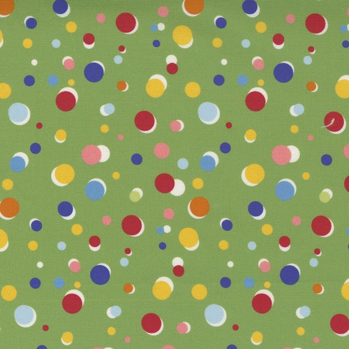 Story Time Green Happy Dots m2179515 Patchwork Fabric