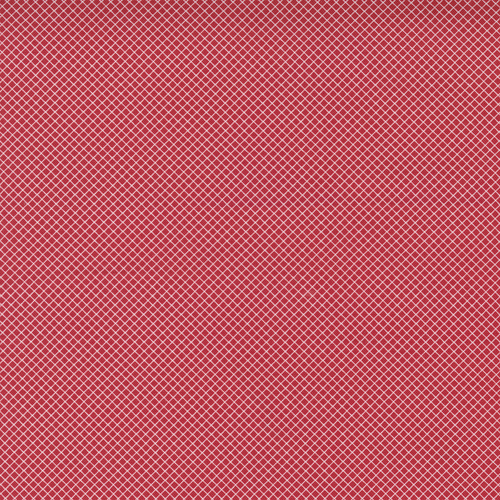 Story Time Red Grid m2179612 Patchwork Fabric