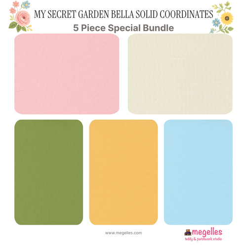 My Secret Garden Bella Solids 5-Piece Special Bundle