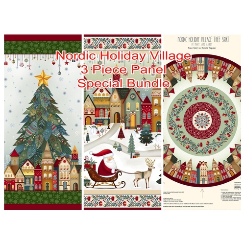 Nordic Holiday Village 3 Piece Panel Special Bundle