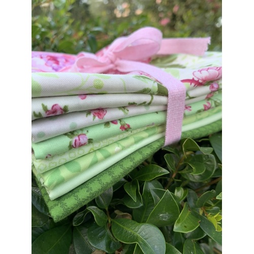 Rose Whispers Green 8 Piece Bundle (Available as 1/4m ONLY)