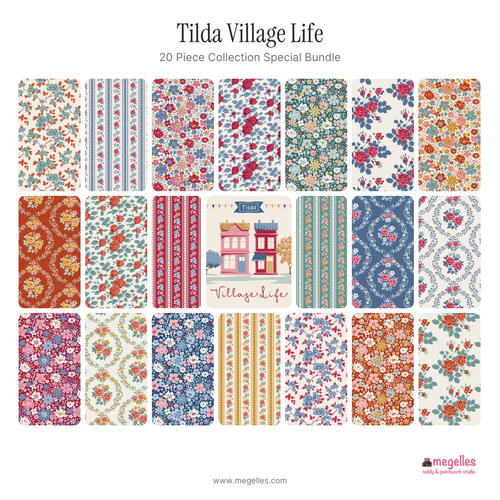 Tilda Village Life 20 Piece Main Collection Special Bundle - Pre-Order