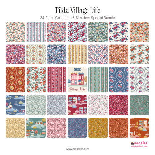 Tilda Village Life 34 Piece Complete Collection Special Bundle - Pre-Order