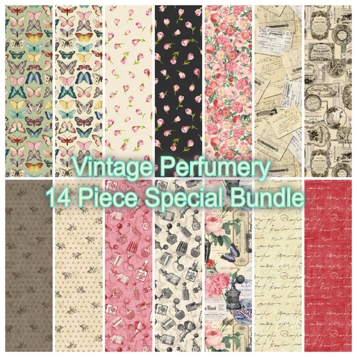 Vintage Perfumery 14 Piece Special Fabric Bundle