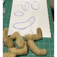 Teddy Bear Making - How to add Claws to your bear.  main image
